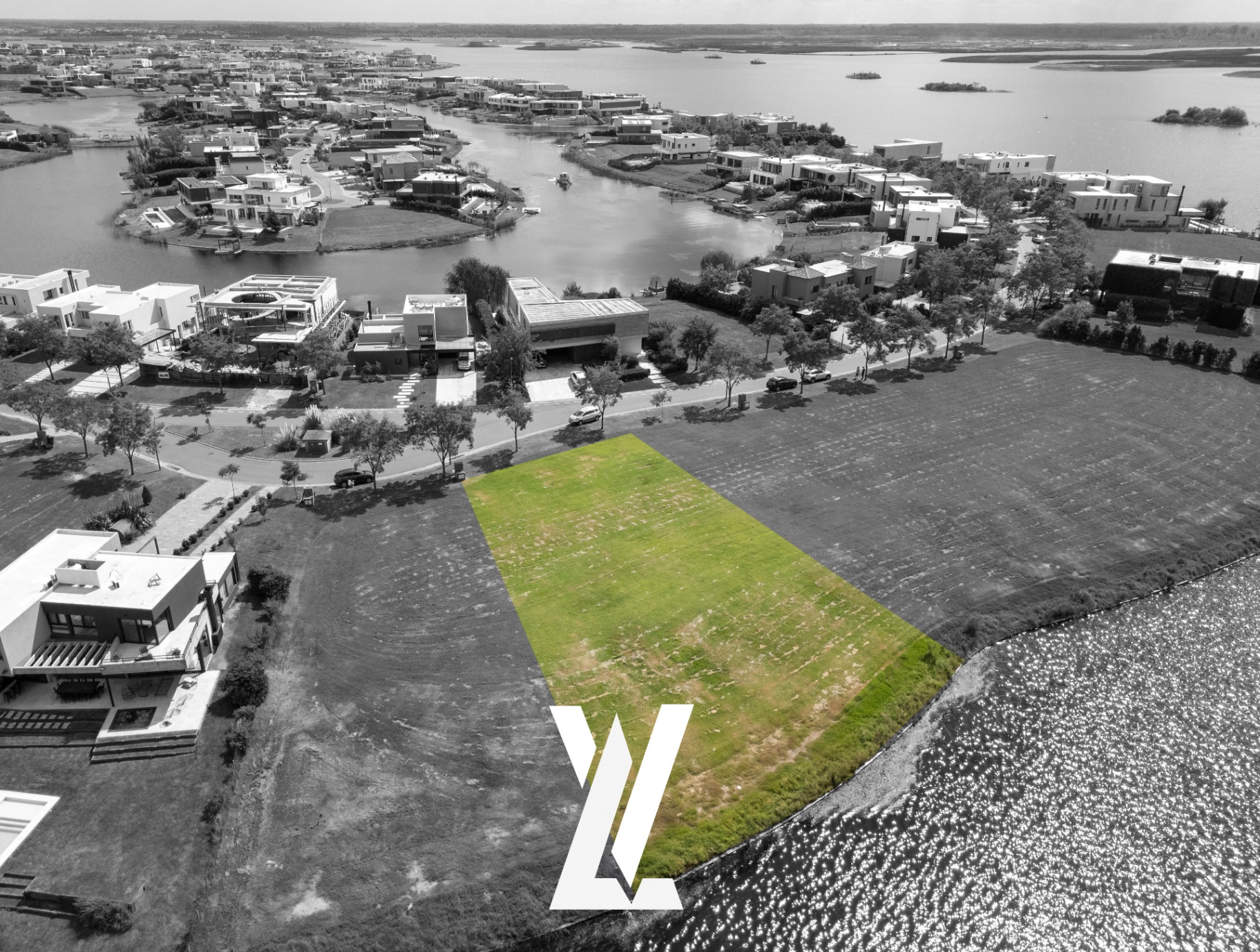 Terreno en Puertos en Puertos, Escobar — fotografía inmobiliaria SkyView